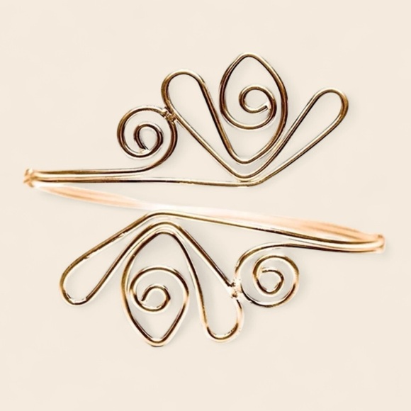 Boho Egyptian Curve Arm Bangle - Picture 2 of 8